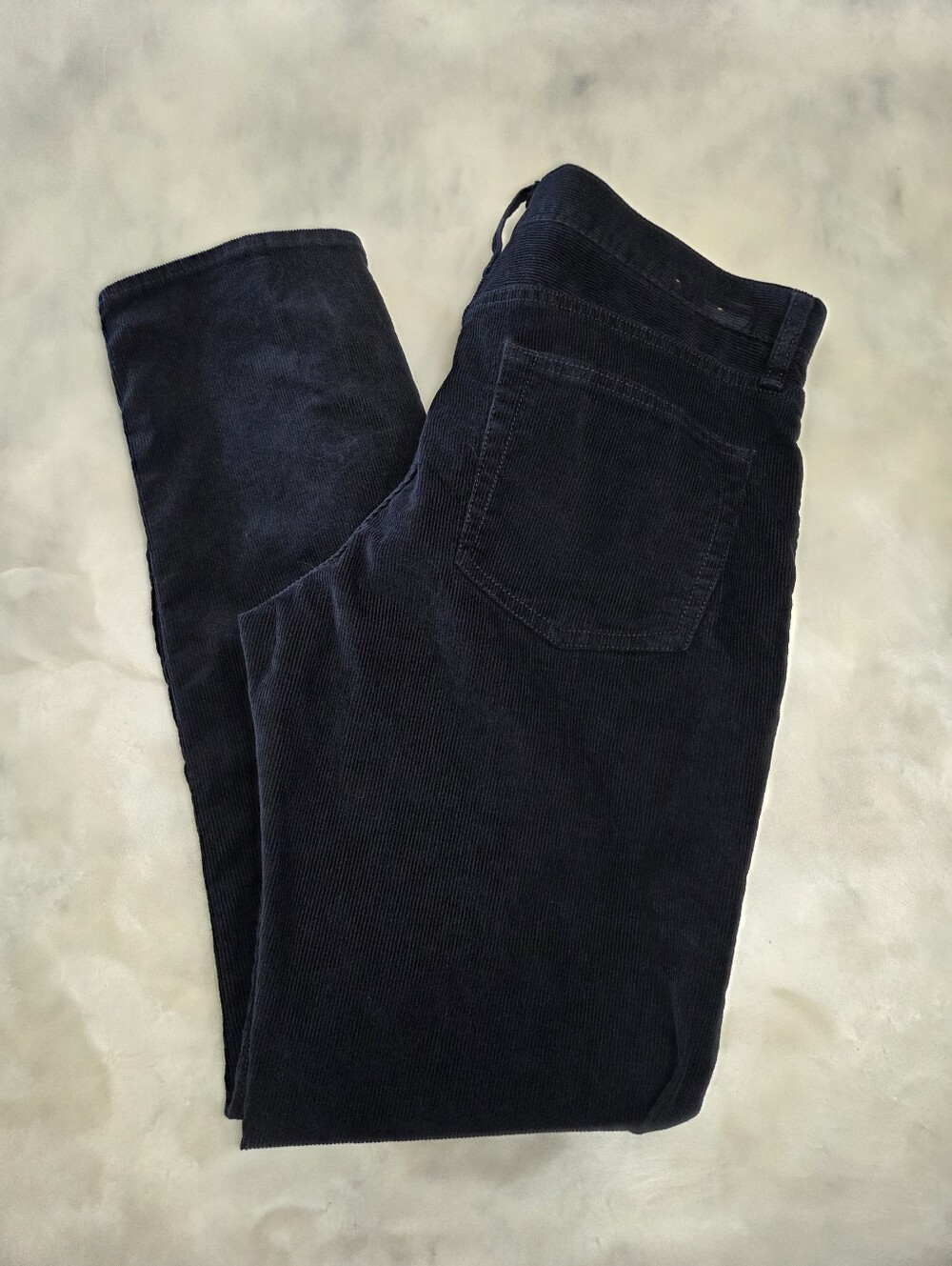 J. Crew Navy Corduroy Straight-Leg Pants Size 30W